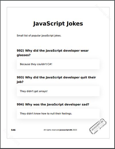 The JavaScript Interview Bible Free Ebook Preview