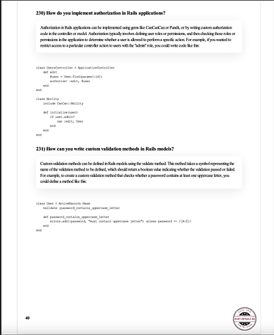 The Ruby on Rails Interview Bible Free Ebook Preview