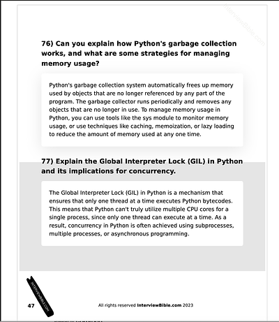 The Python Interview Bible Free Ebook Preview
