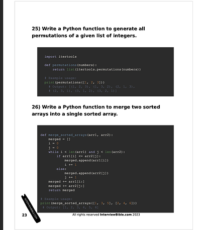 The Python Interview Handbook 2023 Preview